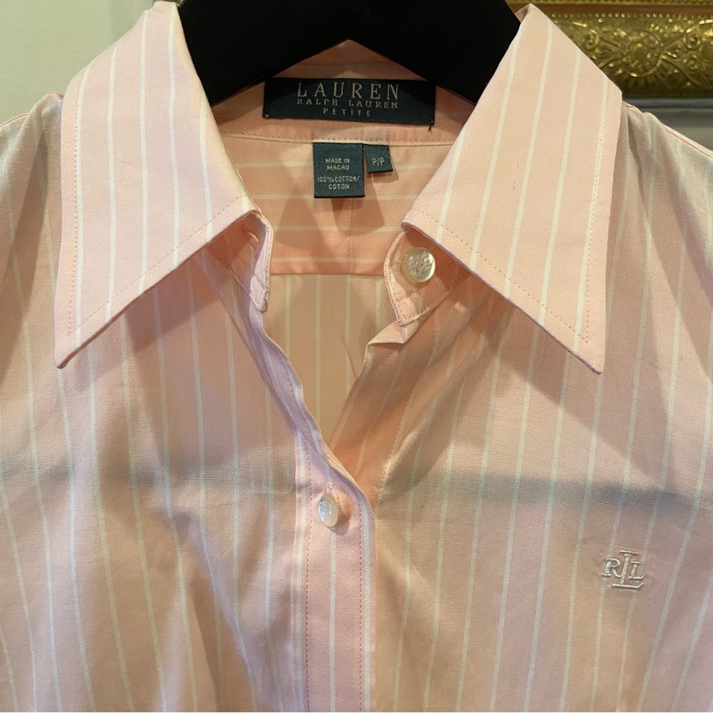 Peachy Pink Ralph Lauren Button Down